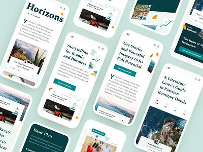 Mobile Screens app branding exploration landing layout light mobile responsive typography