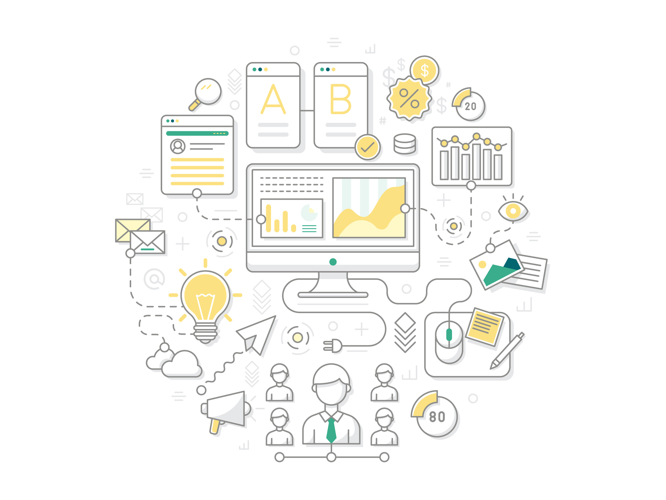 Example of Custom Vector Illustrations For Website