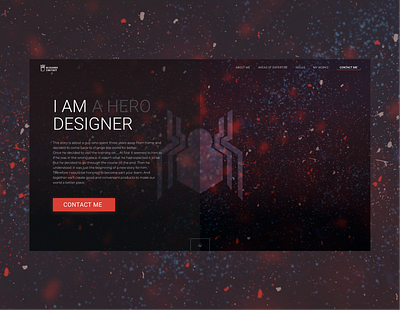 HeroDesigner app design illustration marvel marvelous designer minimal spiderman typography ui ux vector web