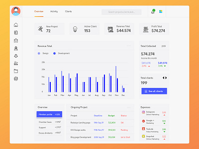 Daily Dashboard calendar cards clean clean design clean ui colored colors dashboard design app events illustration interface meeting minimal page pallete product design uiux web website