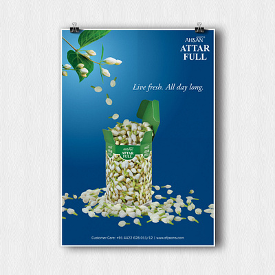 Attar Full - Jasmine perfume ads design branding design