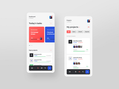 #17 TaskApp - Mobile App Concept andorid app application clean concept flat ios iphone manager managing minimalistic mobile phone project manager projects task taskmanager ui ux