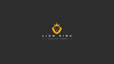 Lion King Minimal Logo - Creative Logo ( Concept - 08 ) brand agency brand design brand identity branding icon identity logo logo design rebrand visual identity