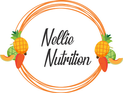 nellie nutrition branding circle circle logo illustration illustration vector icon logo design logodesign vector