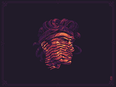 Mr. Scroll face 16bit 8bit aseprite face gamedev illustration man pakowacz pixelart pixelportrait pixels portrait retroart sprite