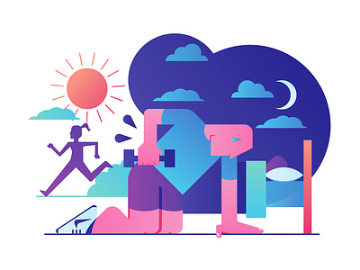 Energy Buckets colorful colors data design energy graphic illustration