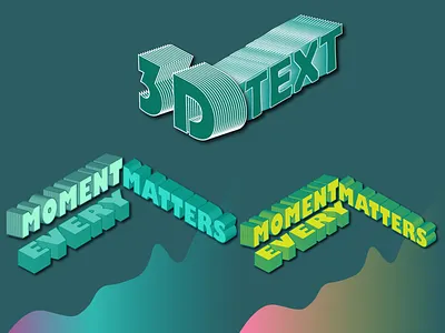 3D Gradient Text 3d creative dailyui design designer dribbble dribble shot dribbleartist font font design gradient graphic illustration trending typeface typo typography ui ui design