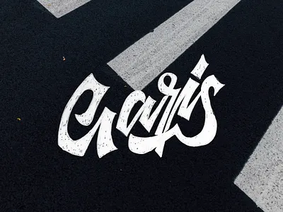 Garis hand lettering letter lettering type typedesign typeface typo typography typography design