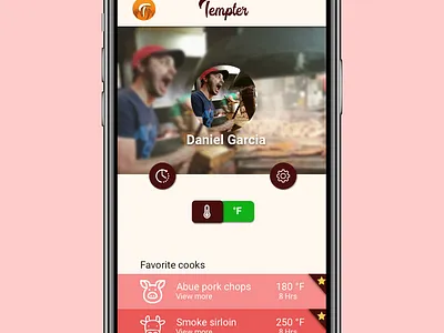 Daily UI 006 daily ui dailyui grill profile profile page