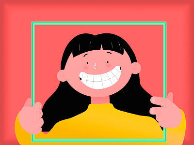 Smile character design girl girl illustration illustration smile