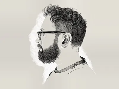 Self Portrait drawing illustration portrait procreate