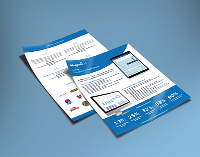 Consistency Made Simple ―One Pager brochure corporate economy flyer graphic design indesign report