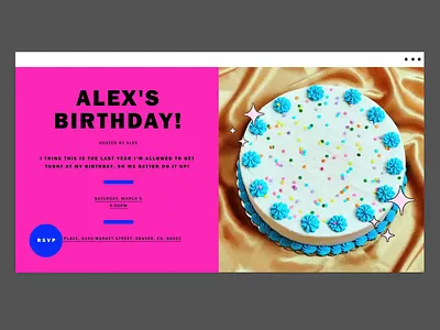 Flyer Birthday Invitations animation birthday design gif invitation looping