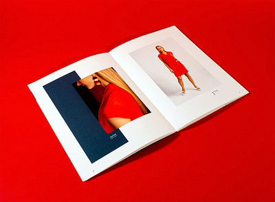 Marriott Lookbooks art direction book design dress fashion layout lookbook luxury mid centruy print design red