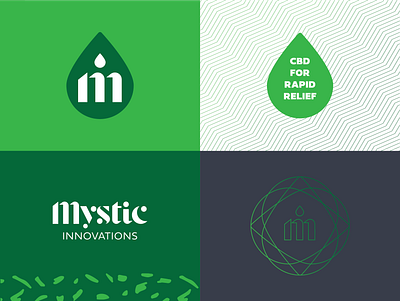 Mystic Innovations Patterning brand branding cbd cbd oil design device graphic icon logo mark mark icon symbol pattern typography vector