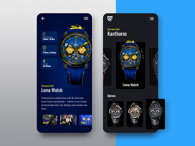 Christophe Claret Watch Mobile App Concept app design application application ui design interface material mobile mobile app mobile app design mobile design mobile ui product shop watch