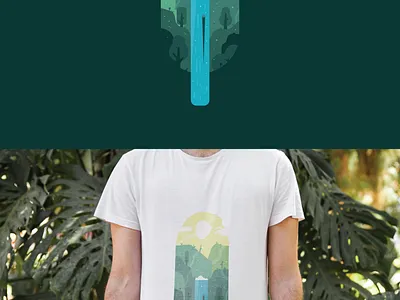 Microphone Shape Waterfall Illustration clean creative design design art digital digital illustration digitalart drawing graphic design illustration illustration art illustration design illustrations landscape illustration microphone nature illustration object simple vector waterfall