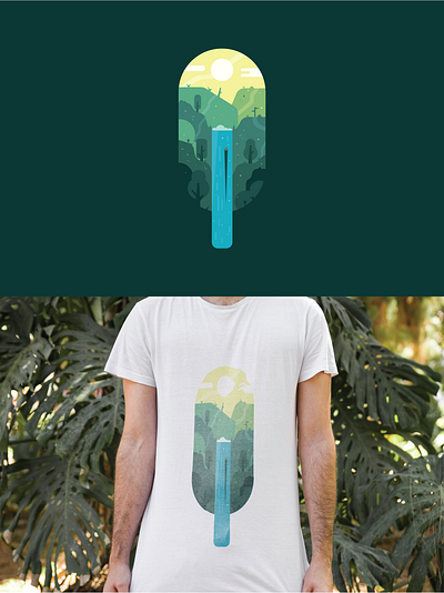 Microphone Shape Waterfall Illustration clean creative design design art digital digital illustration digitalart drawing graphic design illustration illustration art illustration design illustrations landscape illustration microphone nature illustration object simple vector waterfall