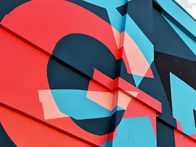 Better Together Mural Details coffee graffiti grafitti lettering monogram mural murals painting silkscreen typography