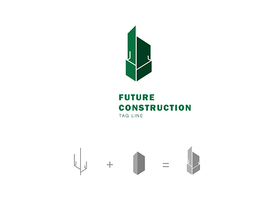 Future Construction Logo Design branding creative design flatdesign graphic design illustration illustrator cc logo design logodesign simple design typography vector