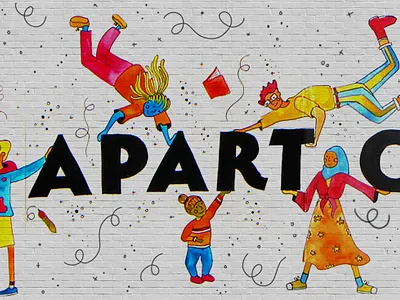 You Are Apart of this Story Mural illustration art illustratoin illustrator mural design murals watercolor