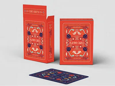 Typographic Playing Cards Box deck of cards design illustration play cards playingcards product design typogaphy