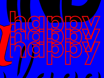 A happy place design fonts letters type typography