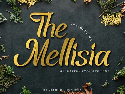 The Mellisia Handlettering Font branding design font font design illustration lettering logo type typography vector