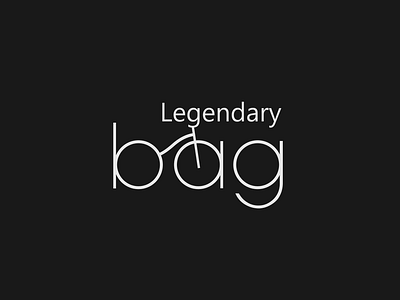 Legendary bag bag bike bike logo legendary logo logotype minimal minimal logo modern modern design simple design