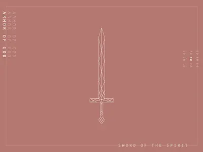 Sword of The Spirit design graphic design illustration lineart sword vector