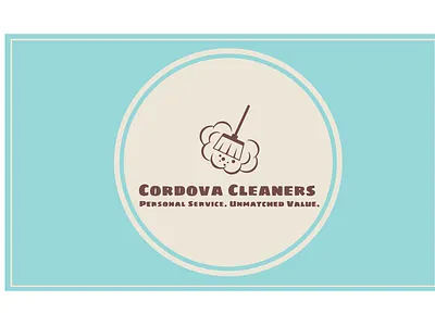 Cordova Cleaning Branding and Business Card Design branding business card clean design logo