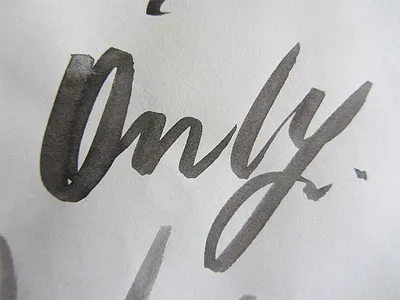 Only blackandwhite handmade ink only typogaphy typographic