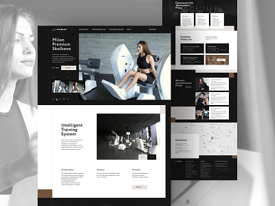 Milon Training System fitness training ui uidesign userinterface uxui web webdesign
