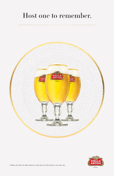 Stella Artois Holiday Campaign beer print stella artois