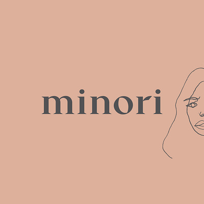 Logo - Minori brand cosmetics graphic design illustrations logo logodesign logotype neutral