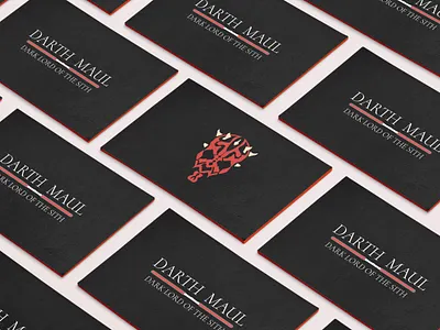 Dart Maul Business Card branding business card character dart dart maul design illustration sith vallain vector weekly challenge weekly warm up