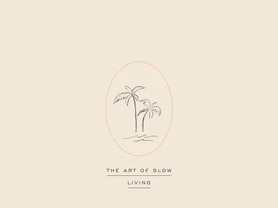 Slow Living Palm Tree Illustration artist artwork illustration illustration art illustration design mindfulness palmtree tropical