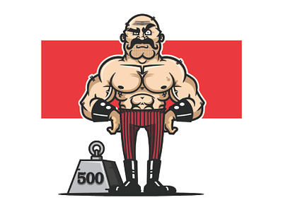 weight lifter design illustration vector