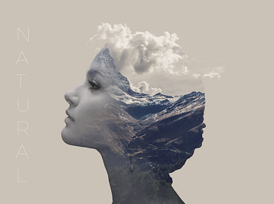 Inspiration by Letsgettoit challenge design love moutain natural psd design ui woman