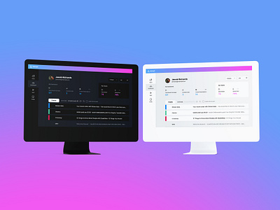 Email Dashboard Design adobe xd branding dark mode design email email design gradient illustration light mode memail typography ui vector