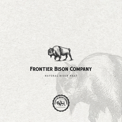 American Bison logo adobe illustrator adobe photoshop sketch