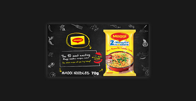 Maggi Facebook ad advertisement. advertising banner ads branding campaign creative design digital banner facebook ads facebook banner maggi black beauty maggi facebook ad newsfeed social campaign social media post typography