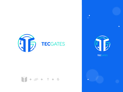 TecGates | Logo branding creative creative design design door flat gates graphic design icon illustration logo new tech tecnology vector