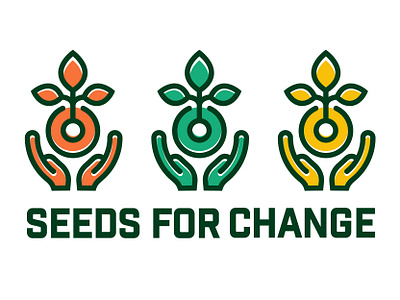 Rebrand Challenge: Seeds for Change branding cbcoombs challenge design growth hands holding identity leafs logo logochallenge nonprofit plants rebrand seed seedsforchange vector