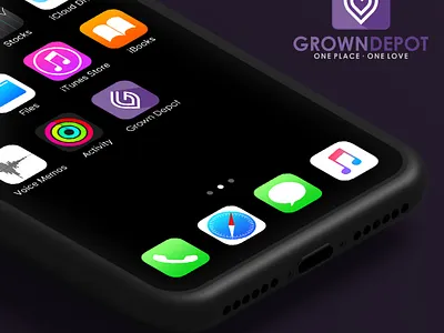 GrownDepot Logo Project branding design flat logo