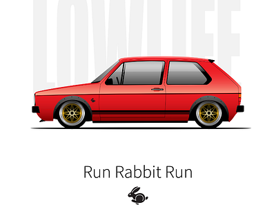 Golf 1 rabbit art rabbit southafrica vw
