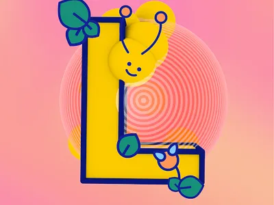 L for 36 Days of Type 2d 36days 36daysoftype 3d bellapark branding c4d character concept design design graphic lettering typography