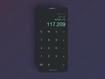 Daily UI 004 Calculator app calculator clean dailyui design flat graphic design interaction design ios iphone minimal mobile mobile app design simple ui ux vector web website