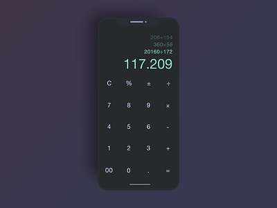 Daily UI 004 Calculator app calculator clean dailyui design flat graphic design interaction design ios iphone minimal mobile mobile app design simple ui ux vector web website