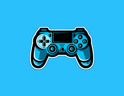 The Game Mascot console controller dmitry krino esports logo game gamepad gaming joystick logotype mascot logo playstation playstation4 ps4 sports logo